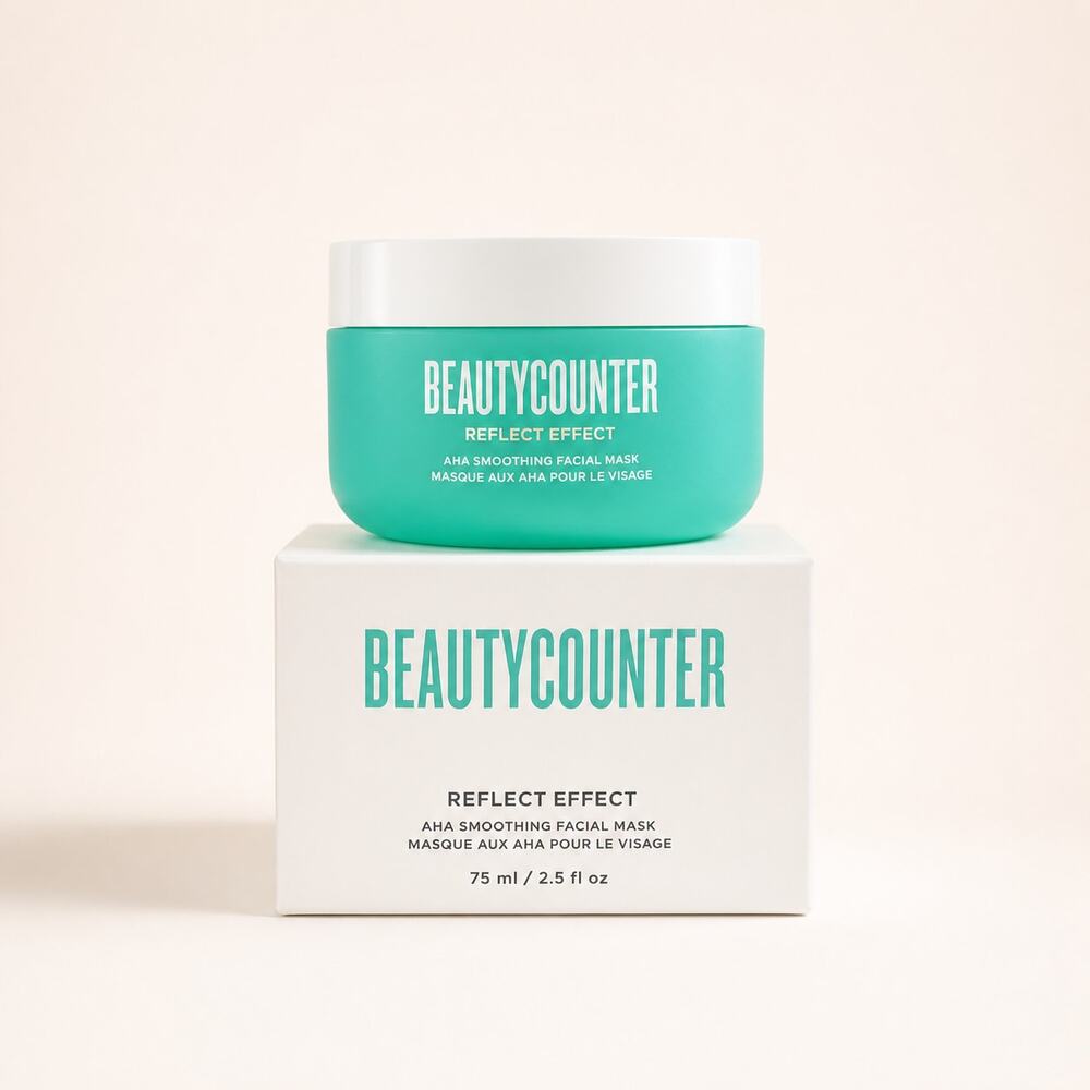 Full Size Beautycounter Reflect Effect AHA Smoothing Facial Mask - New in Box